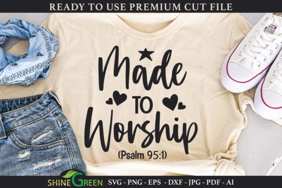 Christian Quote Made to Worship Crafts Asset Review
