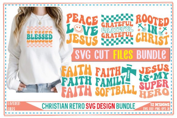 Christian Retro SVG Bundle Vol-02 for T-Shirt Designs