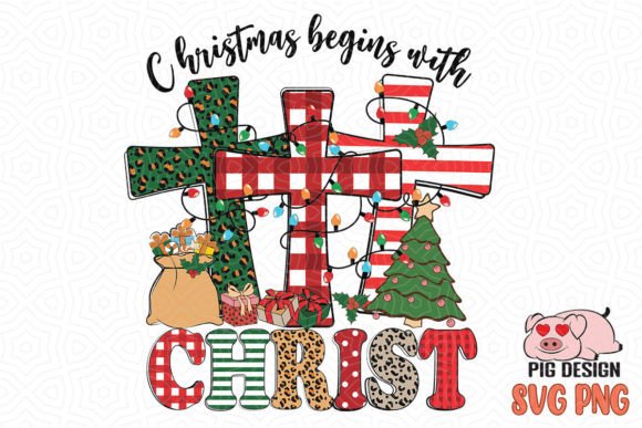 Christmas Begins with Christ Jesus Cross – Crafts Review