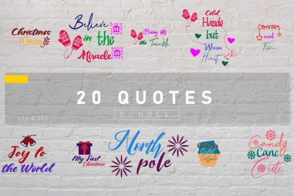 Christmas Quotes Bundle Vol.28: Festive Design for Publishers