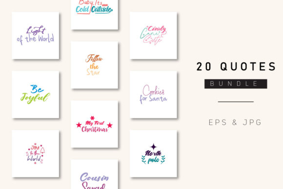 Christmas Quotes Bundle Vol.31