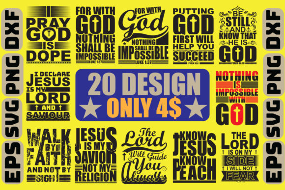 Jesus and Christians T-Shirt Design Bundle Review