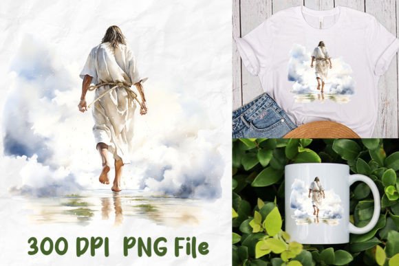 Jesus Christ Walk on Water Holy Heaven T-Shirt