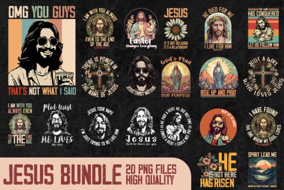 Jesus Designs Sublimation Bundle: T-Shirt Designs