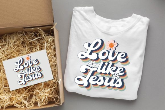 Love Like Jesus 3 Christian Svg Design for T‑Shirt Projects