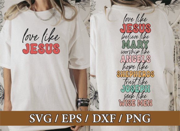 Love Like Jesus SVG: Christian Design for Embroidery