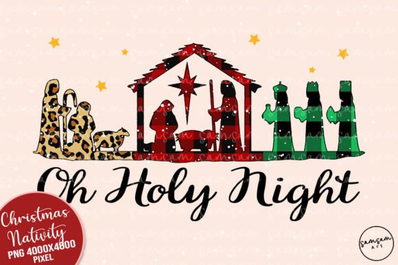 Oh Holy Night Baby Jesus Sublimation for Crafts & Local Branding