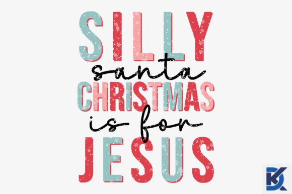 Retro Silly Santa Christmas is for Jesus Crafts